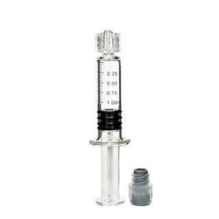 1ml borosilicate glass luer lock syringe