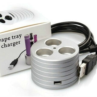 [clearance] ego vape tray 3 batt stand holder 1 socket rapid charger