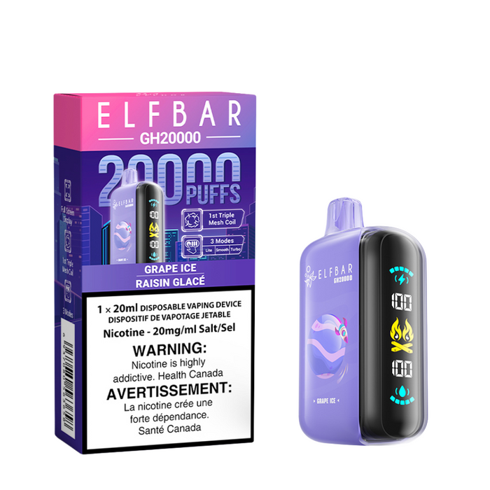 ELF Bar Rechargeable Disposable Vape GH20000 Puff Elfbar 20ml