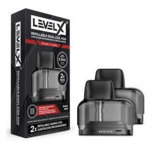 Level X Refillable Dual Coil Pod 5.5mL (2 Pack)