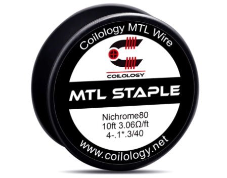 10ft Coilology Ni80 MTL Staple Spool Wire,