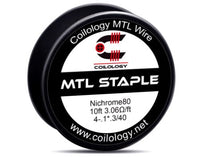 10ft Coilology Ni80 MTL Staple Spool Wire,