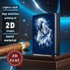 2D Flat Wolf Howling Retro Fashion Lighter Shell,