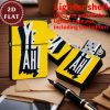 2D Retro Bold "YE AH" Text Design Lighter Shell,