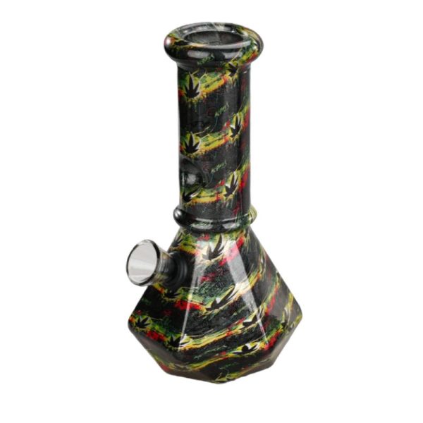 6” Dazed Leaf Prism Hex Bong Series