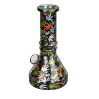 6” Kush Leaf Vivid Vault Beaker Bong, 6” Kush Leaf Vivid Vault Beaker Bong,