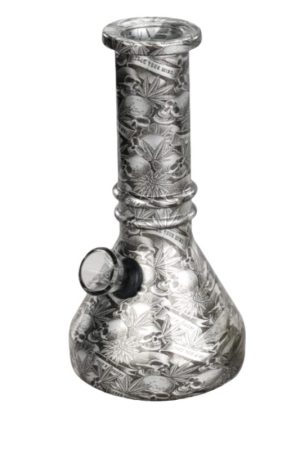 6” Kush Skulls Vivid Vault Beaker Bong