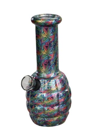 6” PsyLeaf Art Glass Bong