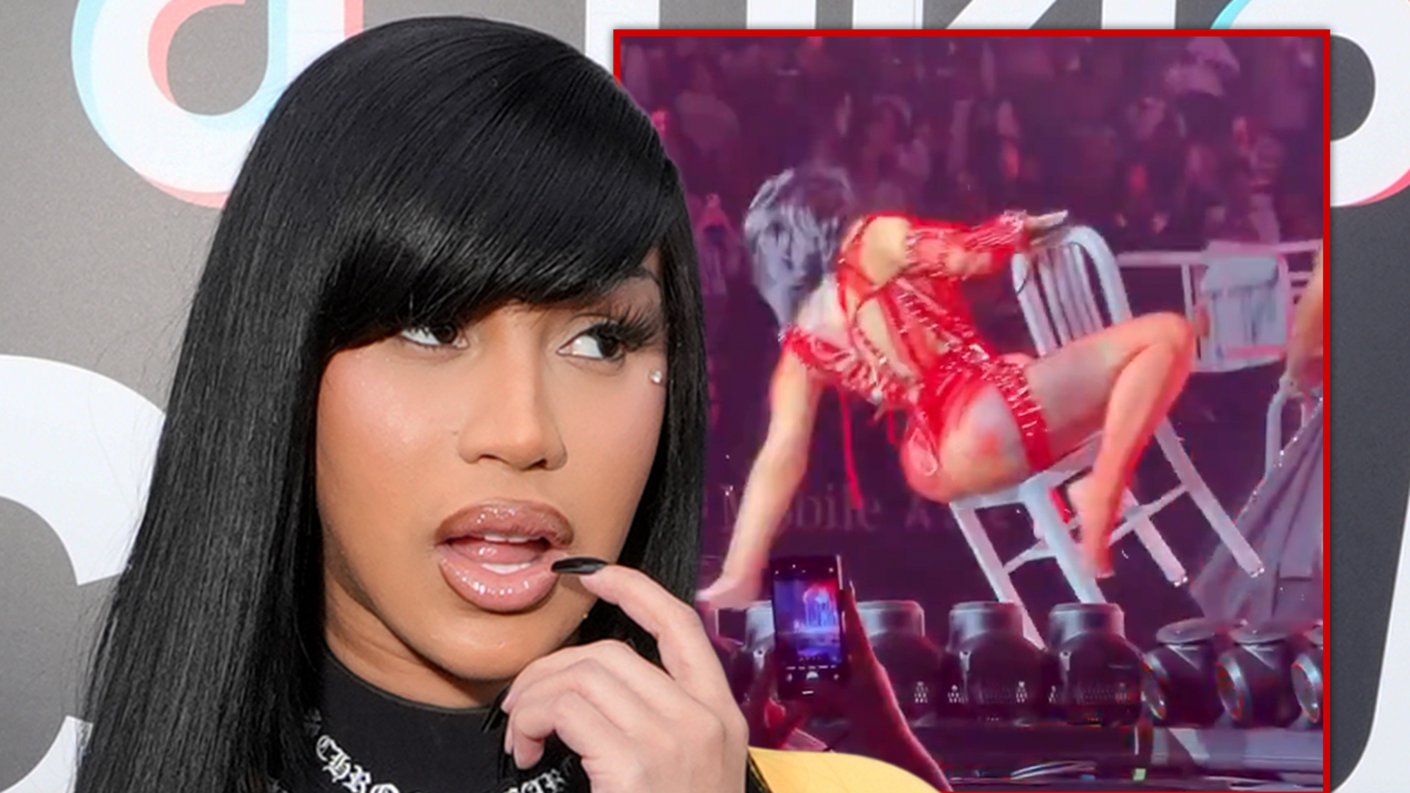 Cardi B Falls on Stage During 'Little Miss Drama' Tour 3