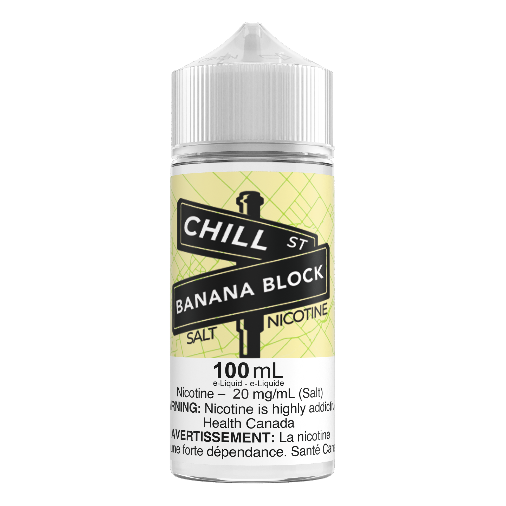 Chill St. 100mL Salts - Banana Block Chill St. 100mL Salts - Banana Block