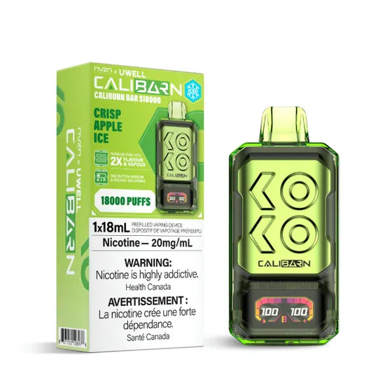 [CLEARANCE] NVZN x UWELL Caliburn Bar S18000 Rechargeable Disposable Vape 18mL