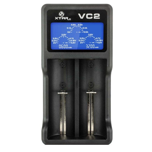 [CLEARANCE] Xtar VC2 2-slot Smart Charger with LCD Screen