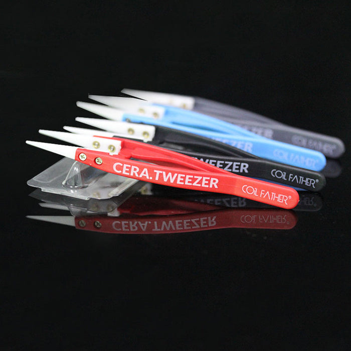 Coil Father Elastic Ceramic Tweezers Grey, Coil Father Elastic Ceramic Tweezers Grey,