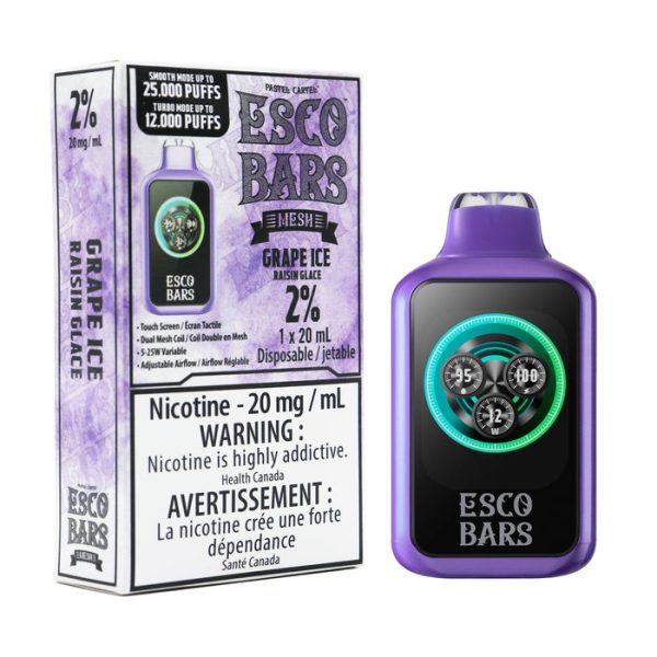 Esco Bars Rechargeable Disposable Vape 20mL,