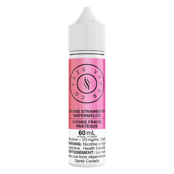 Faze Vapor Co 60mL Salts - Lychee Strawberry Watermelon,