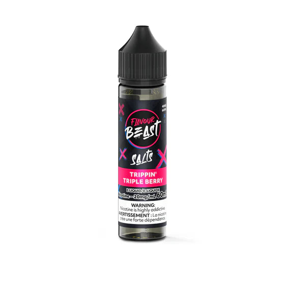 Flavour Beast E-Liquid 60mL Salts - Trippin' Triple Berry, Flavour Beast E-Liquid 60mL Salts - Trippin' Triple Berry,