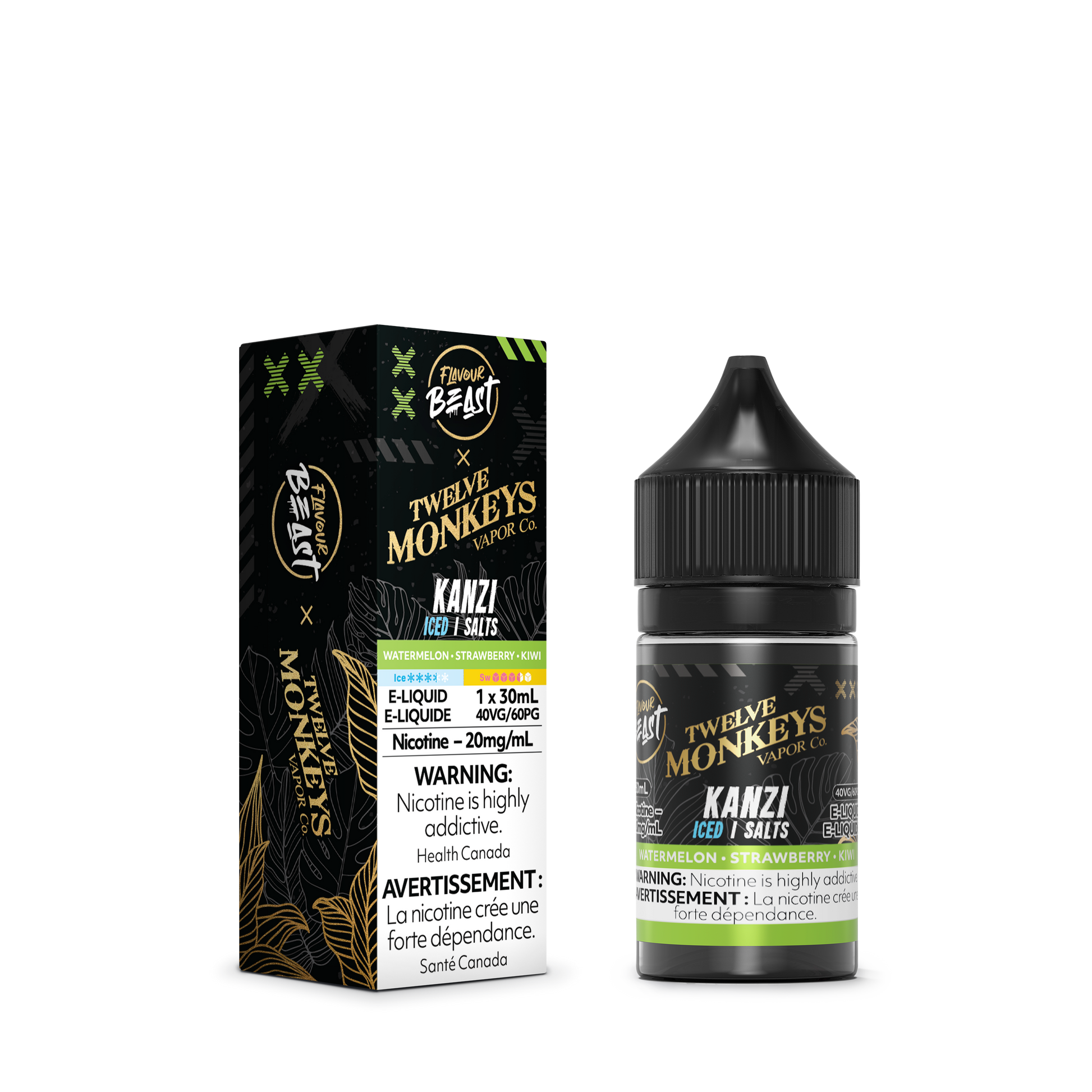 Flavour Beast x Twelve Monkeys E-Liquid - Kanzi Iced Flavour Beast x Twelve Monkeys E-Liquid - Kanzi Iced