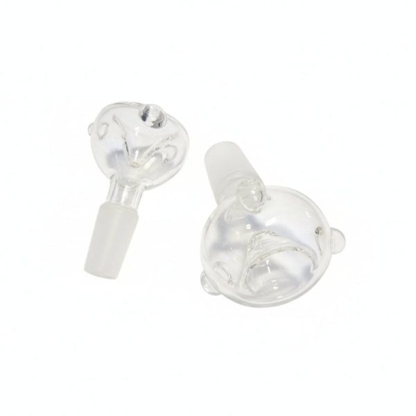 Glass Marbled Bowl W/ Male Joint,