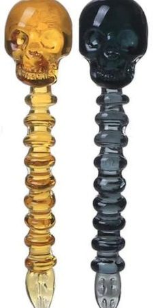 Glass Skull Vertebrae Dab Tool