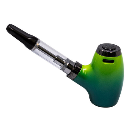 Green & Teal Sherlock Pipe Shaped 510 Cartridge Battery, 4 Green & Teal Sherlock Pipe Shaped 510 Cartridge Battery,