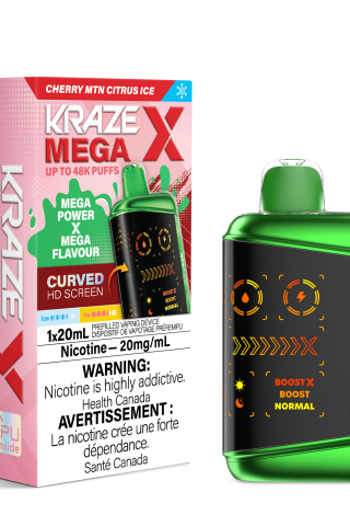 Kraze Mega X Rechargeable Disposable Vape 20mL
