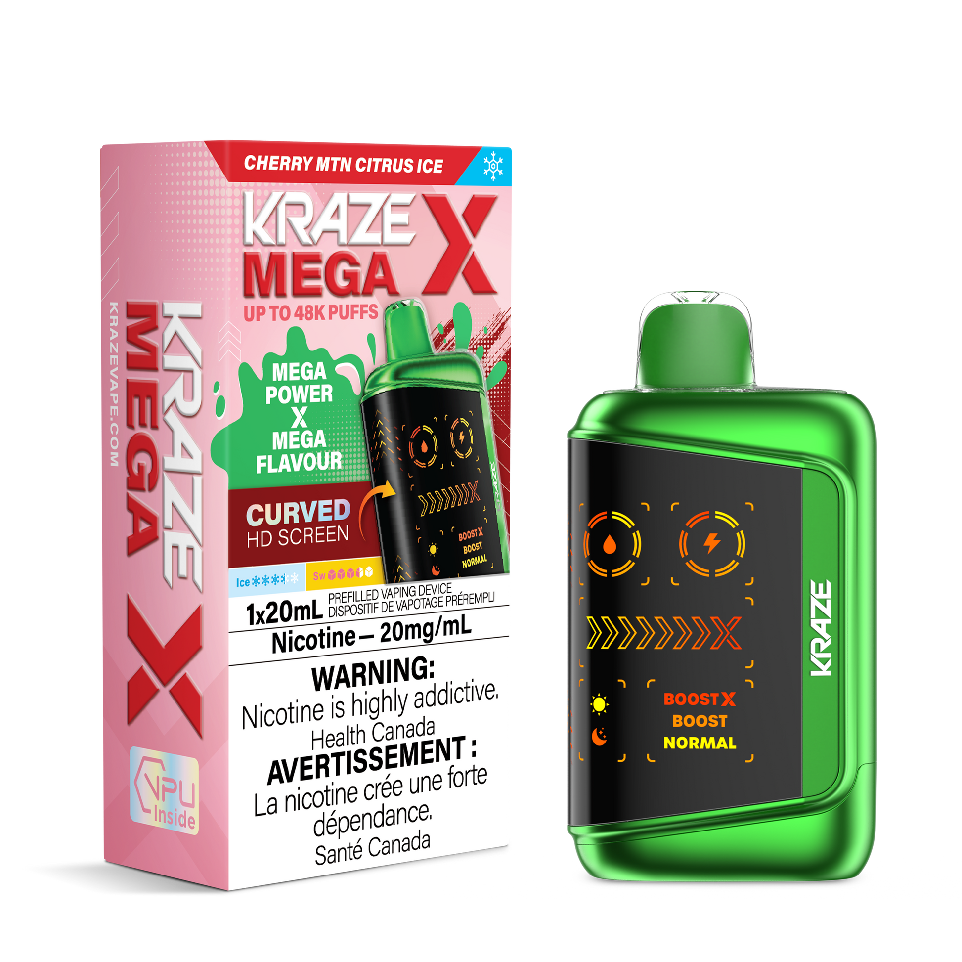Kraze Mega X Rechargeable Disposable Vape 20mL Kraze Mega X Rechargeable Disposable Vape 20mL