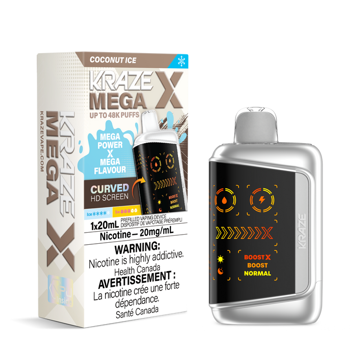 Kraze Mega X Rechargeable Disposable Vape 20mL, Kraze Mega X Rechargeable Disposable Vape 20mL,