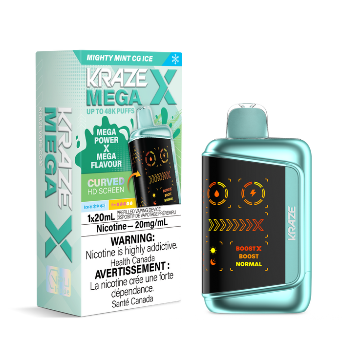 Kraze Mega X Rechargeable Disposable Vape 20mL, Kraze Mega X Rechargeable Disposable Vape 20mL,