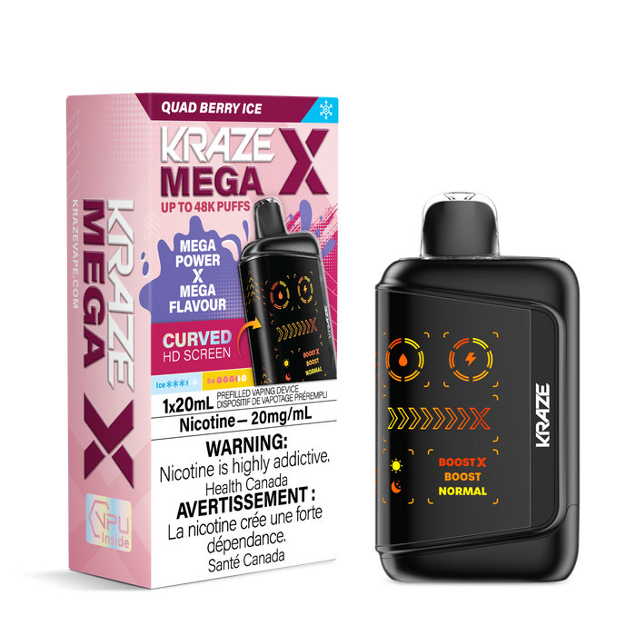 Kraze Mega X Rechargeable Disposable Vape 20mL, Kraze Mega X Rechargeable Disposable Vape 20mL,