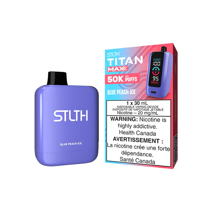 STLTH Titan Max 50K Puff Disposable Rechargeable Vape 30mL, 4 STLTH Titan Max 50K Puff Disposable Rechargeable Vape 30mL,