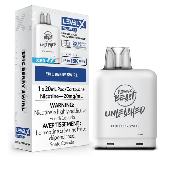 Unleashed Flavour Beast Level X G2 Boost Replacement Pod 20mL,