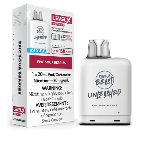 Unleashed Flavour Beast Level X G2 Boost Replacement Pod 20mL,