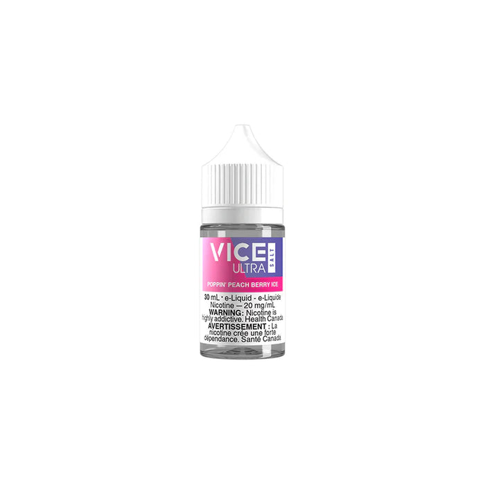 Vice Ultra Salts - Poppin' Peach Berry Ice, Vice Ultra Salts - Poppin' Peach Berry Ice,