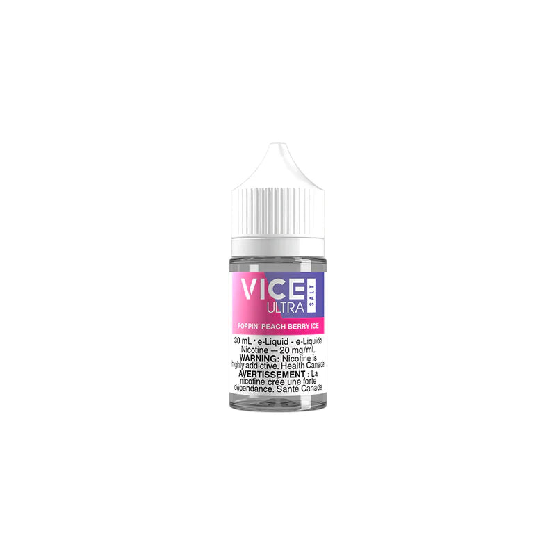 Vice Ultra Salts - Poppin' Peach Berry Ice Vice Ultra Salts - Poppin' Peach Berry Ice