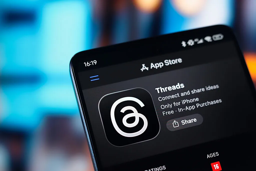 threads app store GettyImages 2262056893