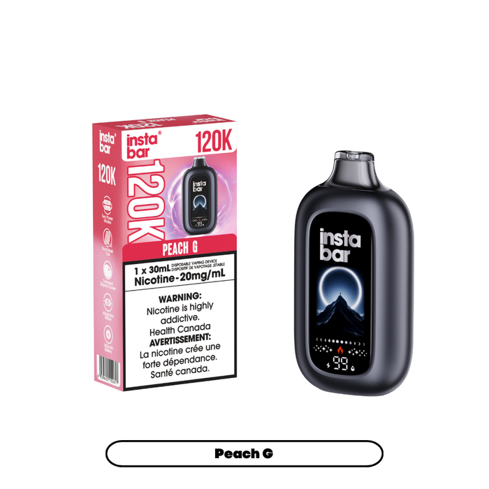Insta Bar 120K Disposable Vape 30mL, 10 Insta Bar 120K Disposable Vape 30mL,