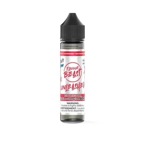 Flavour Beast Unleashed E-Liquid 60mL Salts - Epic Strawberry Watermelon Iced,