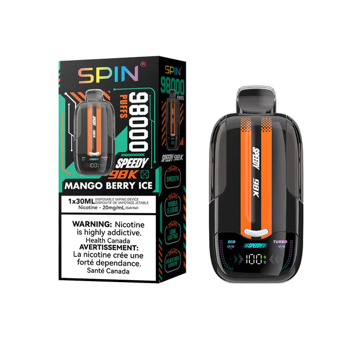 SPIN Speedy 98K Disposable Vape 30mL, SPIN Speedy 98K Disposable Vape 30mL,