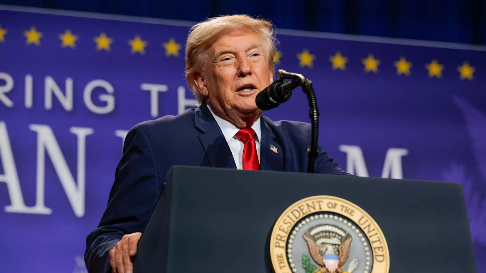 President Trump Repotedly Ducked Inside Catering Truck for Fear of Assassination by Iran a435427c38434e0dbdbbf3267c771946 xl.jpg