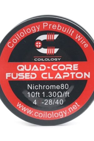 10ft coilology quad core fused clapton spool wire