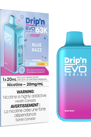 envi dripn evo 63k rechargeable disposable vape 20ml 40